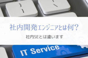 社内SEと社内開発エンジニアは違います『転職の求人には注意』